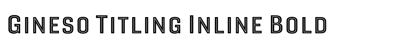 Gineso Titling Inline Bold